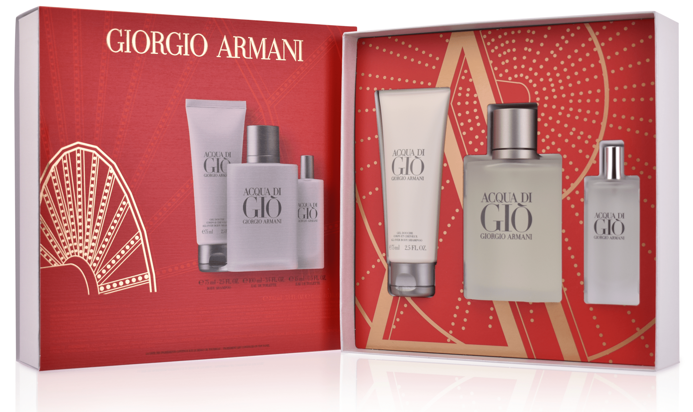 Armani Acqua di Gio Homme 100 ml Eau de Toilette + 15 ml EDT + 75 ml SG