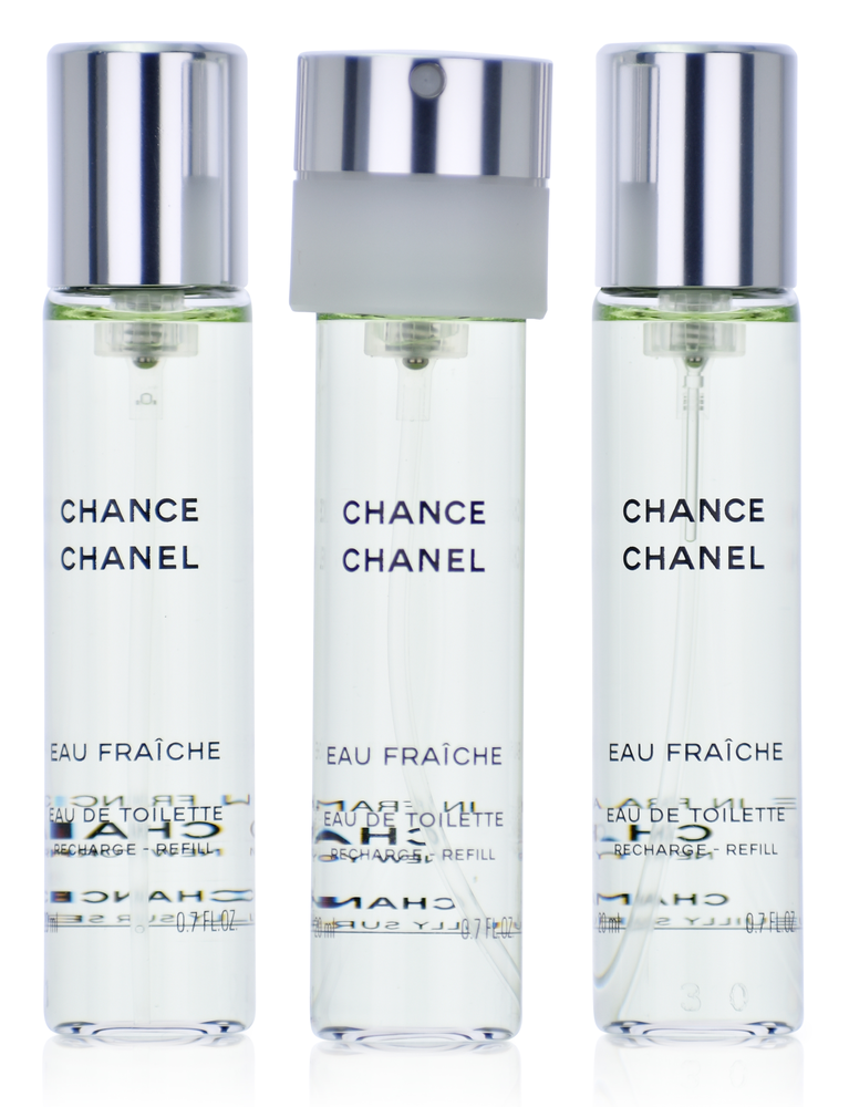 Chanel Chance Eau Fraiche 3 x 20 ml Eau de Toilette Twist and Spray Recharge