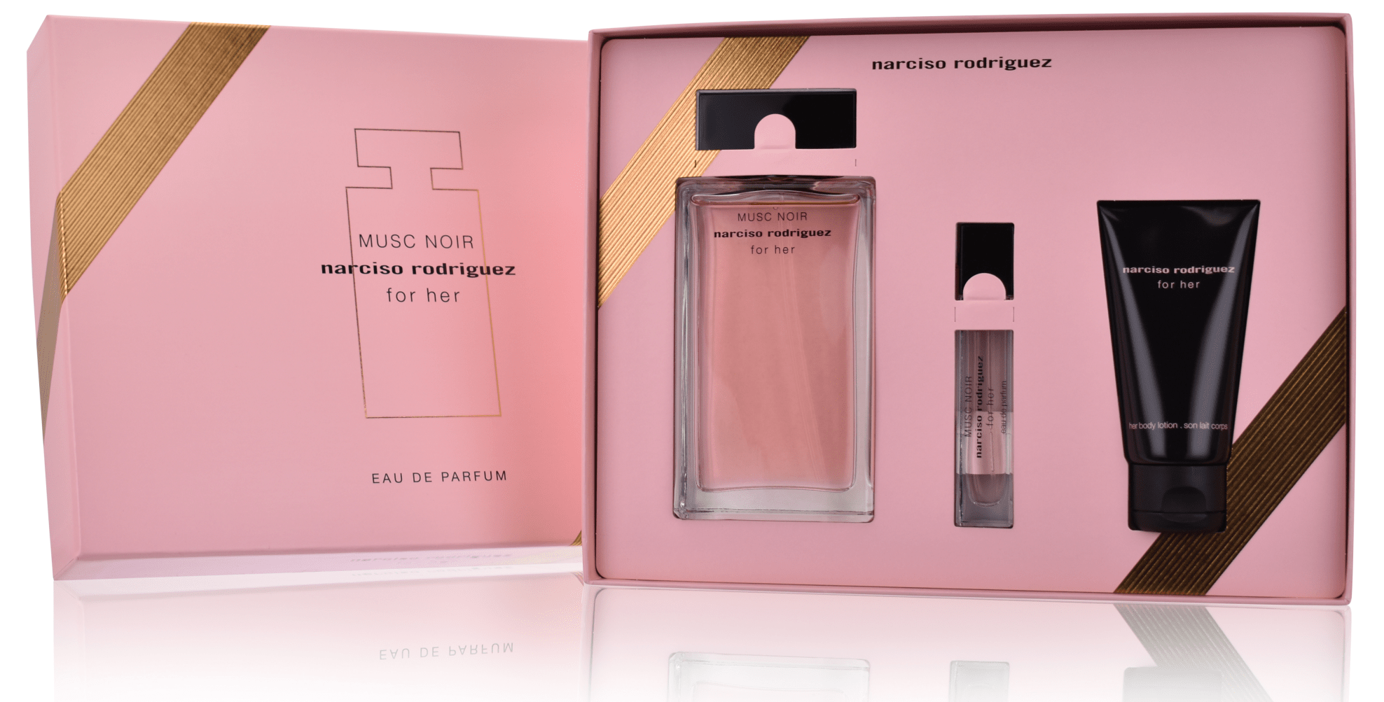 Narciso Rodriguez for Her Musc Noir 100 ml Eau de Parfum + 10 ml EDP + for Her 50 ml BL