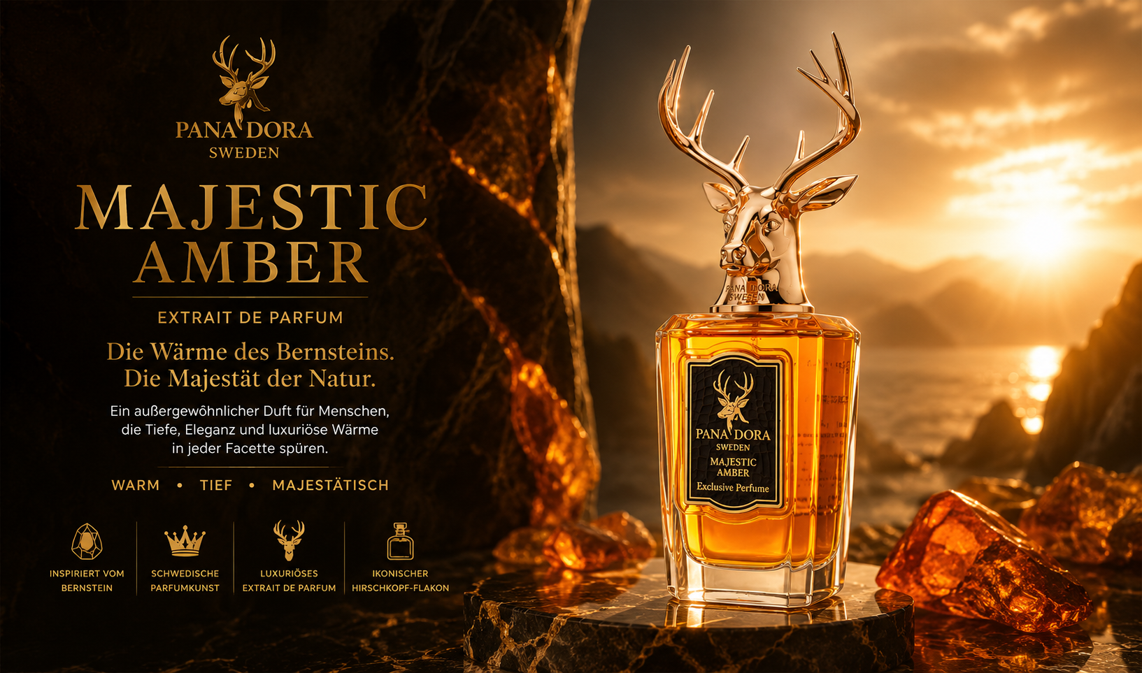 Pana Dora Sweden Majestic Amber 100 ml Extrait de Parfum 